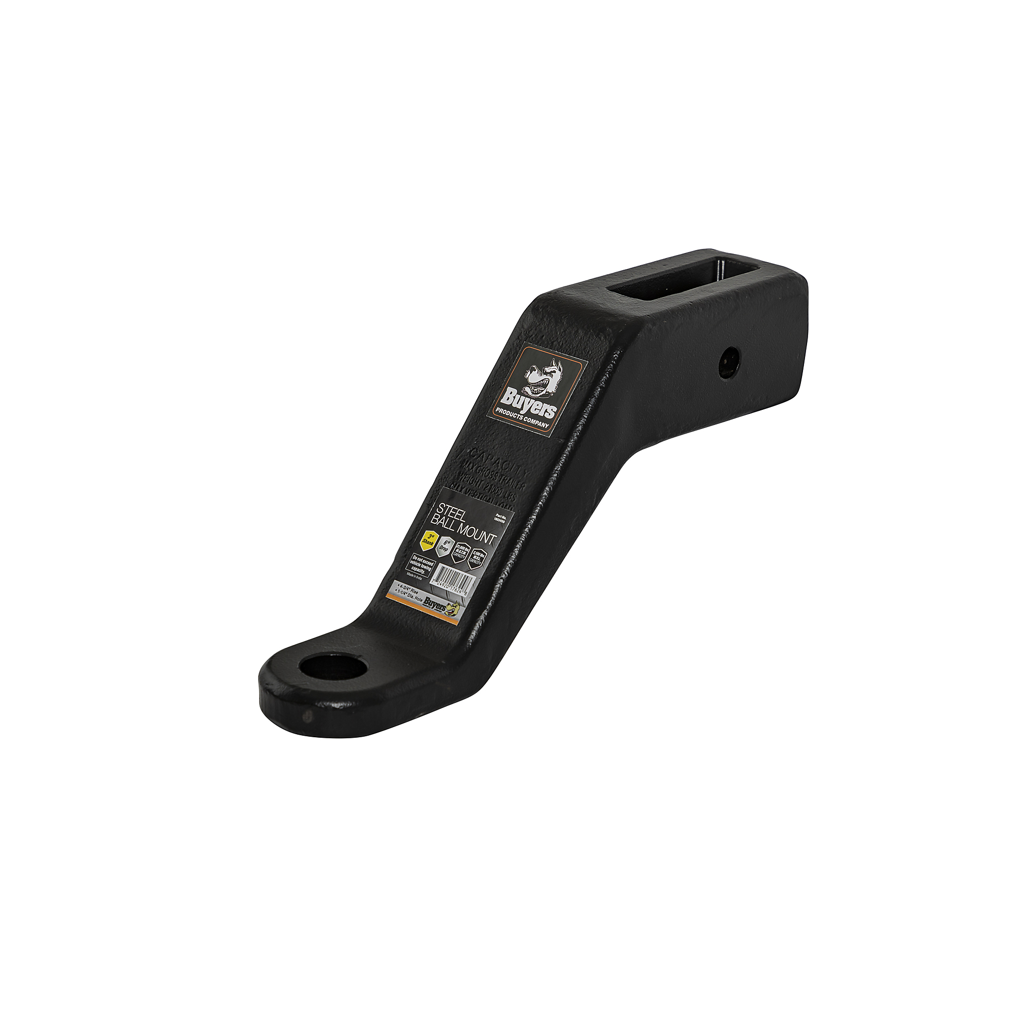 Buyers Products, Heavy Duty 3in. Forged Ball Mount- 6in. Drop, Material Forged Steel, Model# 1803456